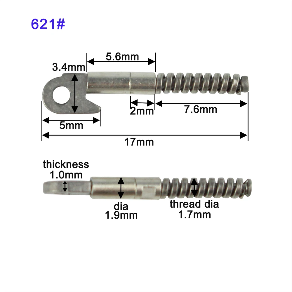 100pcs Eyeglasses Spring Insert Glasses Repairing Flex Temples Optical Frame Broken Replacement Part Accessory