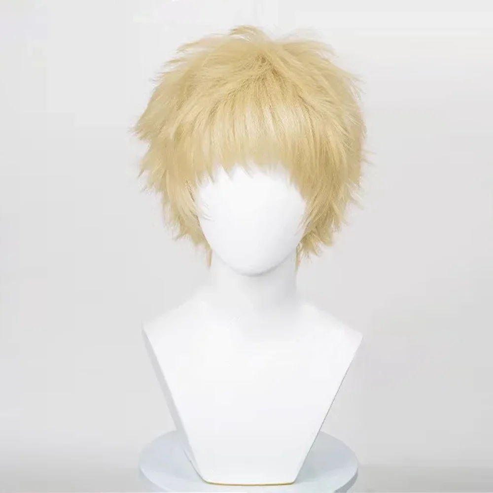 

Парик для косплея Haikyuu Kei Tsukishima, 30 см, светильник Golden Wig, парики для косплея аниме, термостойкие синтетические парики, Хэллоуин