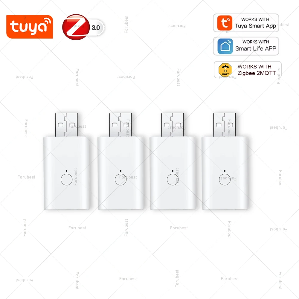 

4 шт. Tuya Smart Life Zigbee 3,0 повторитель сигнала USB мини-усилитель сигнала расширитель работает с концентратором шлюза Zigbee2MQTT автоматизация
