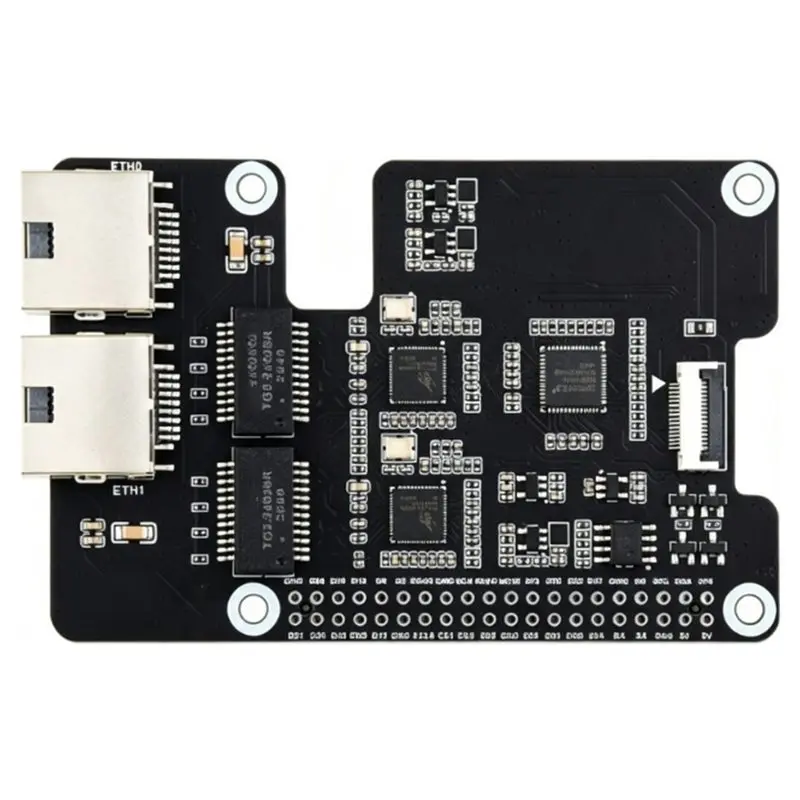 Reliable-For Raspberry Pi 5 Pcie To 2-CH 2.5G Eth Ethernet Adapter- Supports For Raspberry Pi OS/Ubuntu/Openwrt,Dual RTL8125