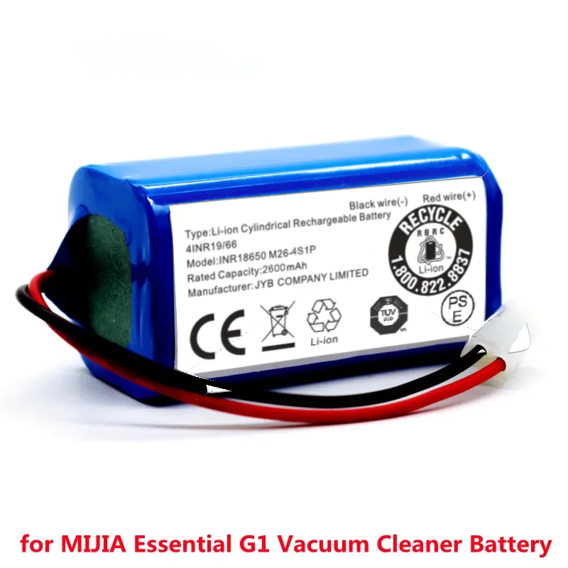 

New 14.4V 3500mAh 4S1P Li-ion Battery Pack - Replacement for XIAOMI MIJIA Mi Robot Vacuum-Mop Essential G1 MJSTG1 R30 R35