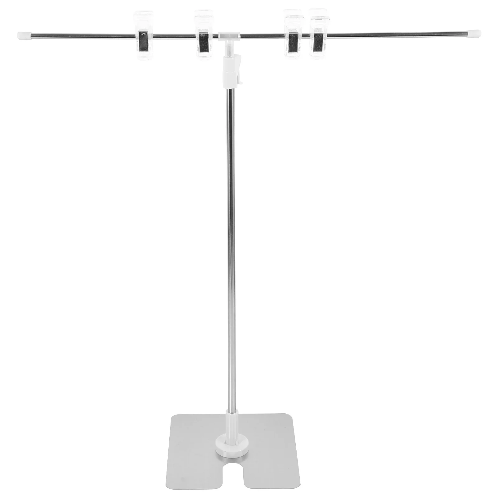 

T-Shaped Adjustable Poster Holder Clip Tabletop Display Stand Desktop Advertising Sign Holder Poster Display Rack