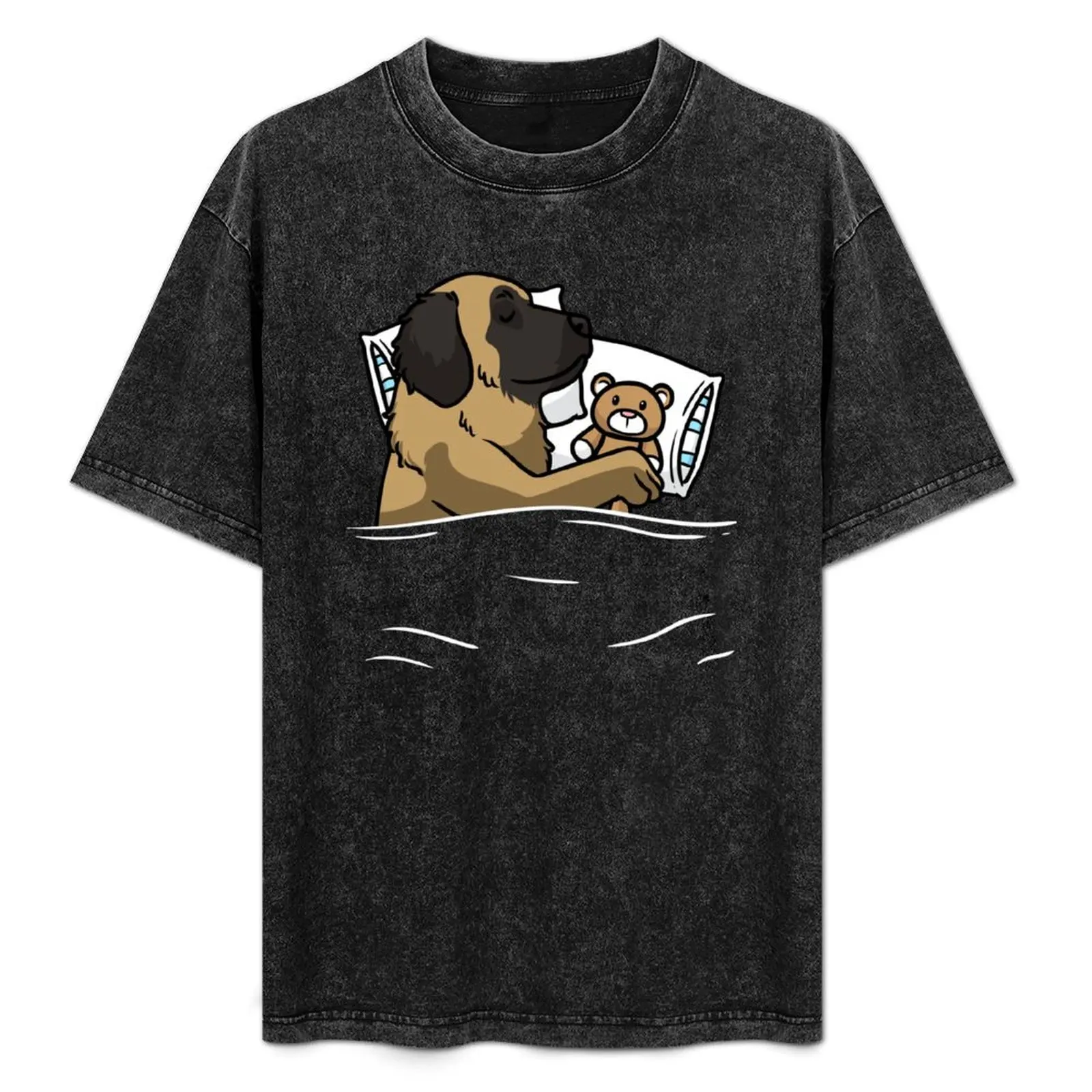 

Leonberger Dog Official Sleeping Shirt Leo T-Shirt Holiday Party T-Shirt for Men