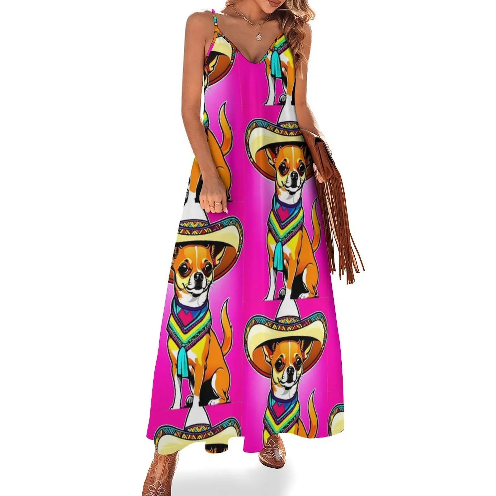 

Vibrant Quiero Taco Bell Chihuahua Dog #tacobell Sleeveless Dress summer dress korean women Summer skirt dress summer 2025 women