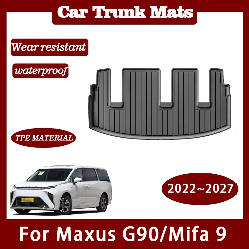 

Car Rear Trunk Mats For LDV Mifa 9 MG Maxus Mifa 9 G90 202-2027 7seat Waterproof Cargo Liner Carpet Storage Pad Auto Accessories