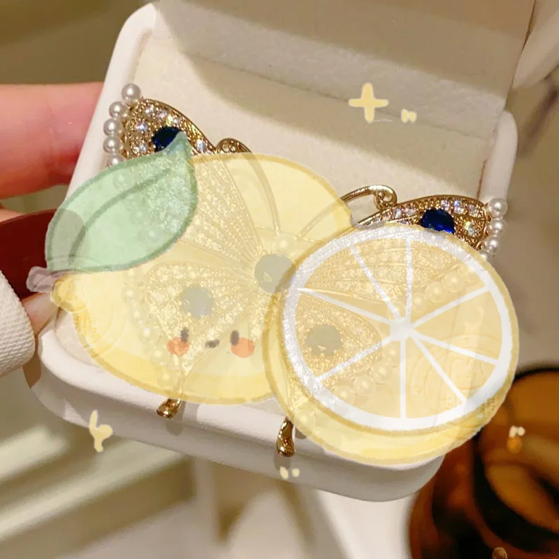 Fashion Luxury Pearl Rhinestone Butterfly Brooches For Women Clothing Coat Accessries Gifts