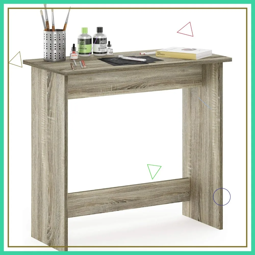 Compact Study Table with Spacious Desktop, Sturdy Build for Home Office and Gaming Setup