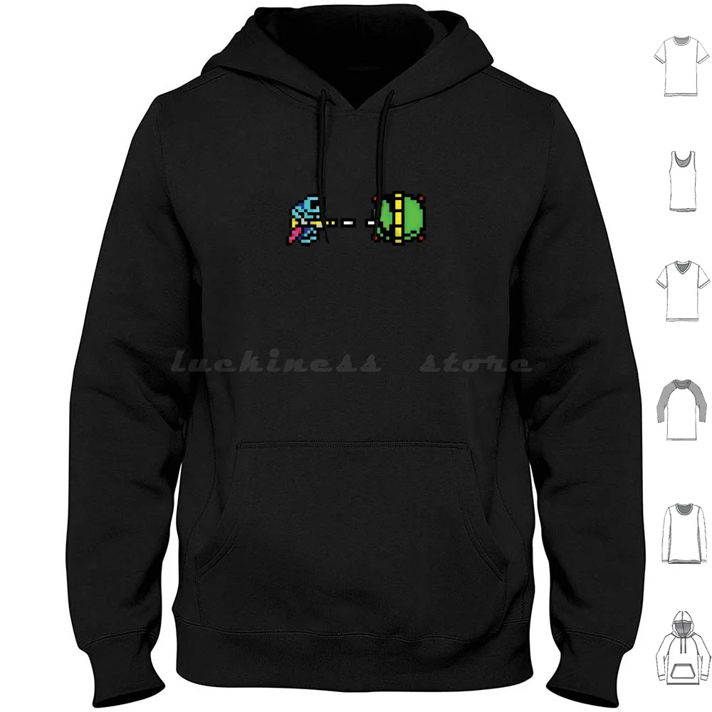 His Name Is Trooper... Hoodies Long Sleeve Zx Spectrum Pixel Binman Trooper Game 8 Bit Retro Gamer Computer Colour