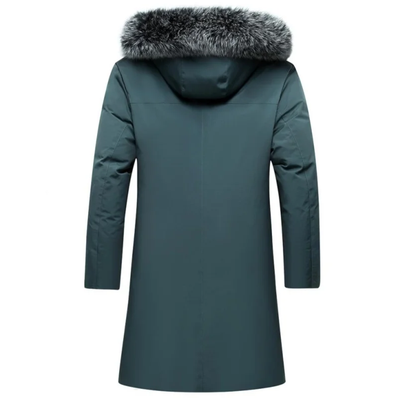 2025 الخريف الشتاء الرجال يندبروف أسفل معاطف السترة رجالي دافئ الأبيض بطة أسفل مقنعين سترة سترات متعددة جيوب معطف الذكور