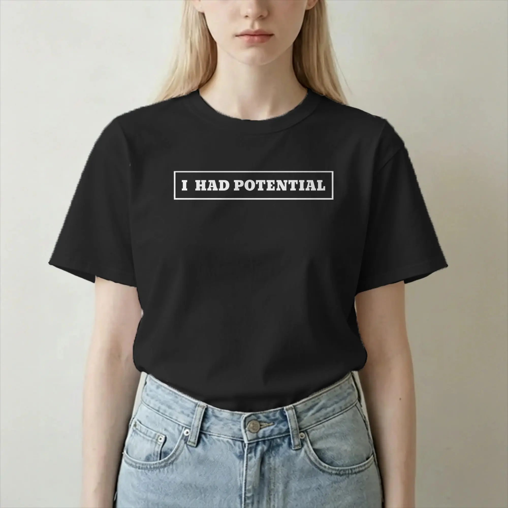 Men Women T-Shirts I Had Potential  Funny Sarcastic  Funny Cotton Tees Short Sleeve Project Hail Mary  T Shirt O Neck Tops Gift