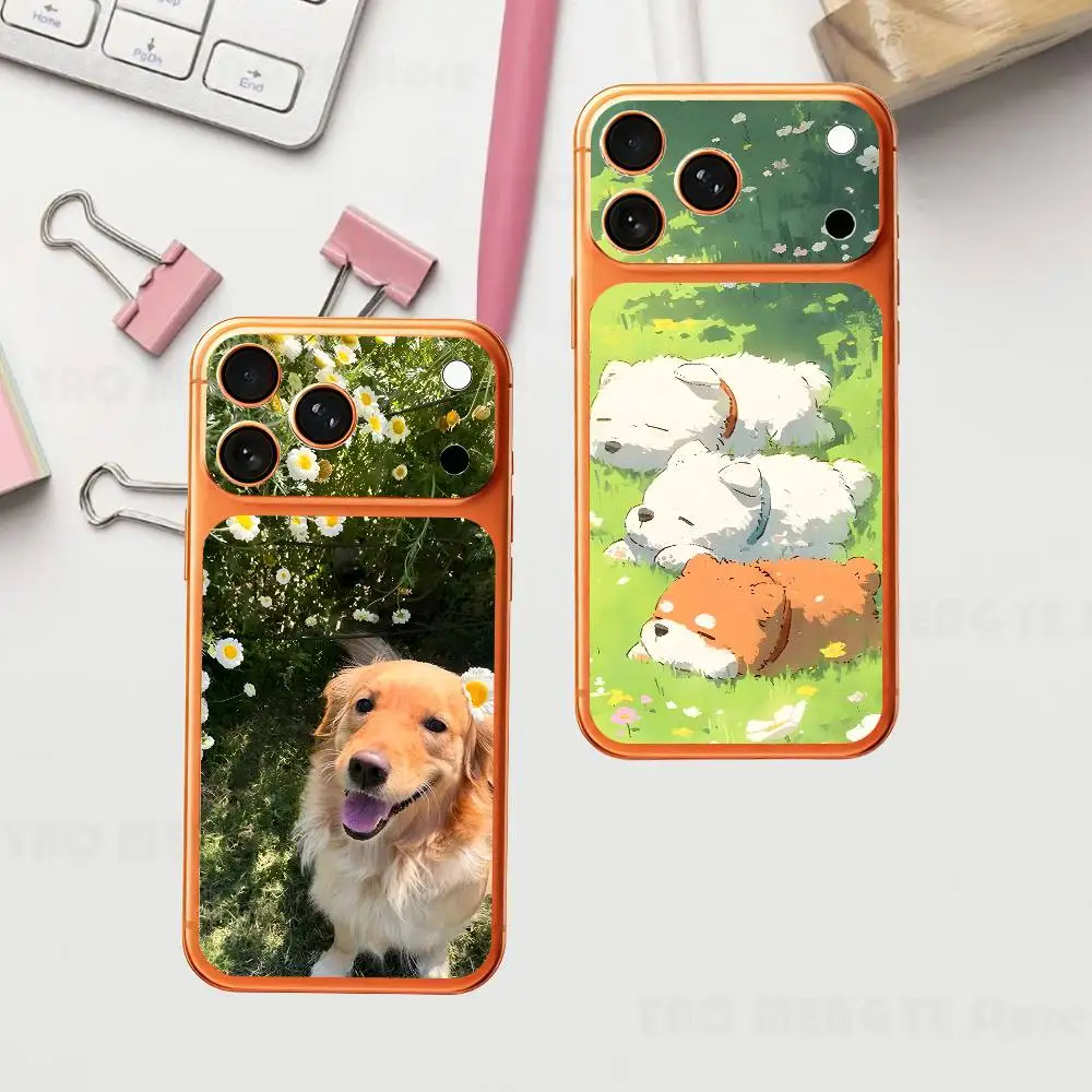 

Cut Animal Dogs For Iphone 17 Pro ProMax Back Protective Decorative Sticker Back Cover