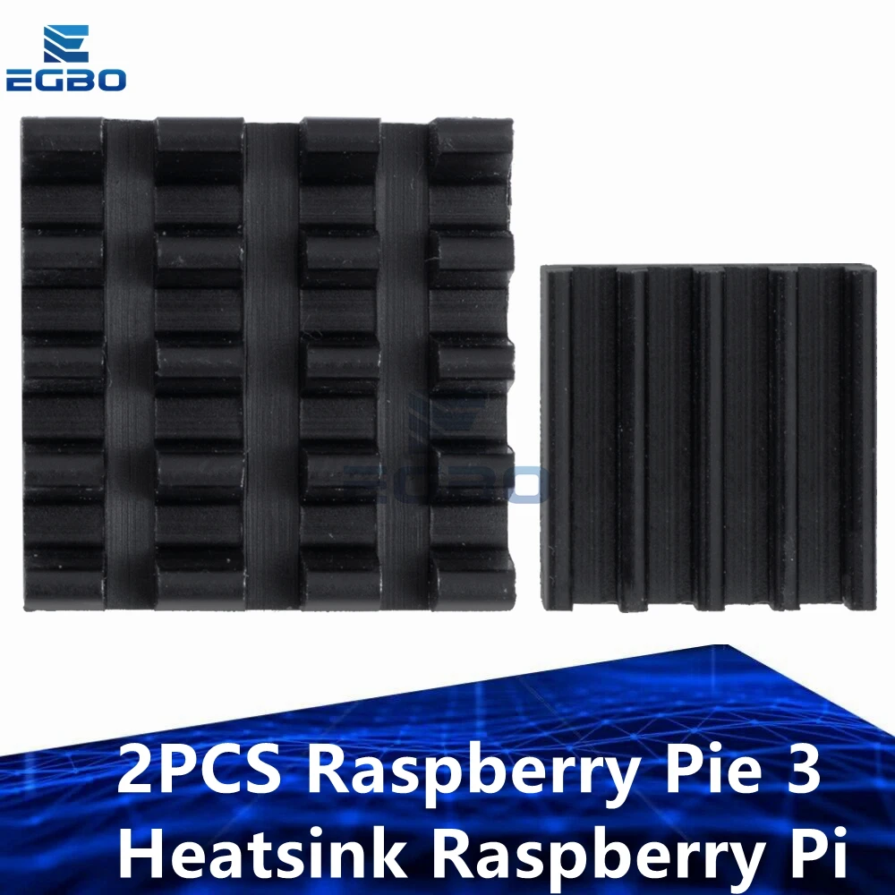 1~10set 1set=2PCS Raspberry Pie 3 Heatsink Raspberry Pi 2 Loaded Single Dedicated Aluminum Heat Sink for Diy Kit