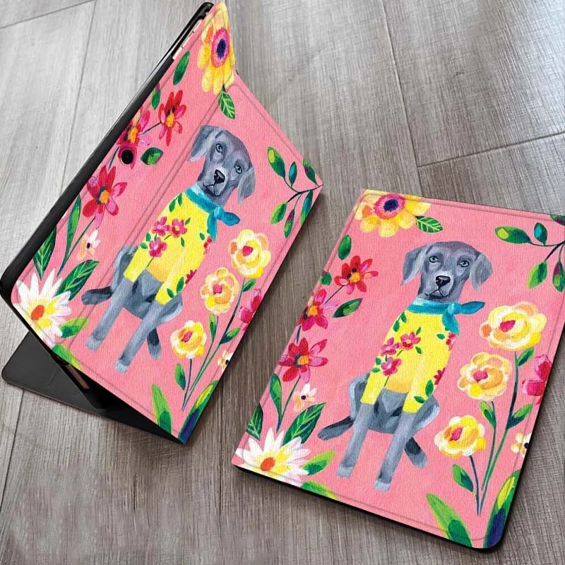 

Cartoon Daisy Tulip Pattern Case For OPPO Realme Pad Air X 10.36 11 Inch Tablet