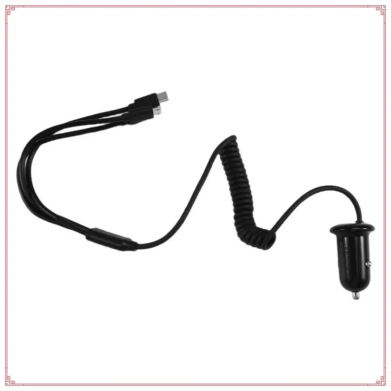 

Type-C For IOS Android Universal Phone Charging Car Charger 3 Interface Auto Power Charger Adapter Accessories