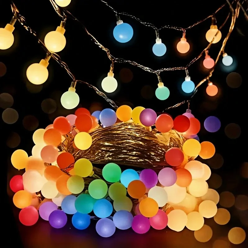 Globe String Lights USB 5V String Lights Waterproof Outdoor Lamp for Wedding Garden Christmas Camping Party Decor