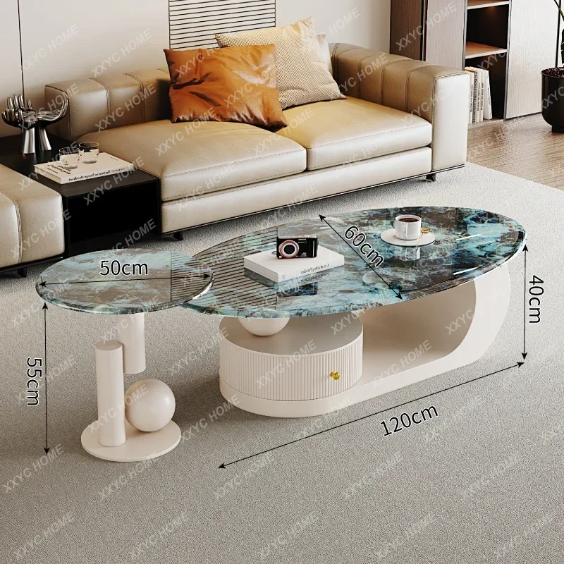 

Minimalist Writing Side Table Computer Center Service Dinner Coffee Table Modern Couchtisch Living Room Furniture