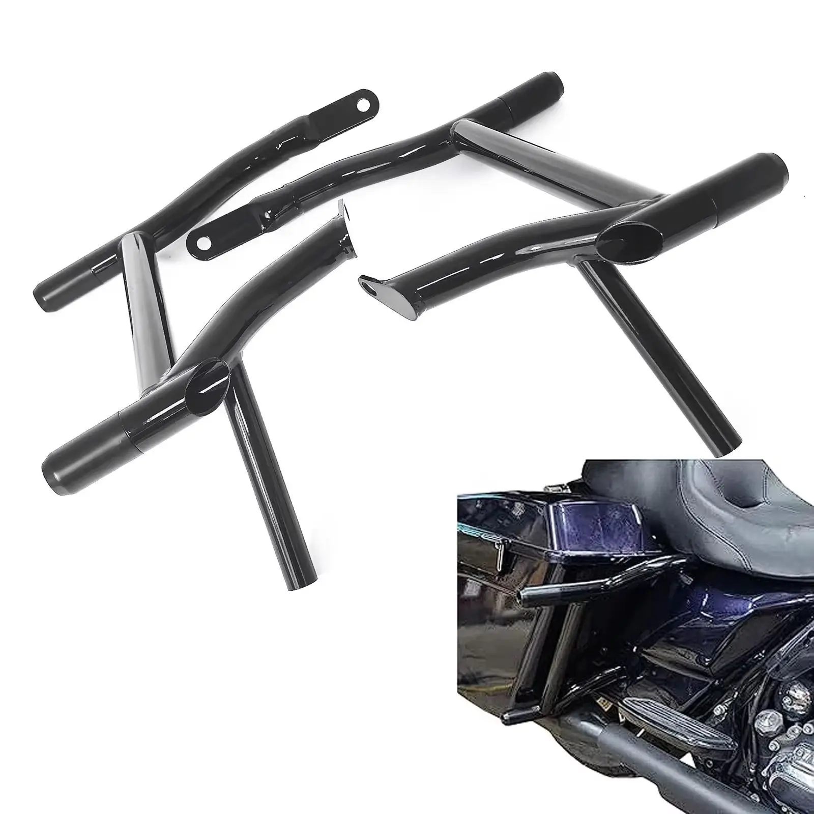 

For Harley Road King Street Glide Ultra Electra FLHX 97-25 Motorcycle Accessories Highway Bumper Protect Saddlebag Guard Rails