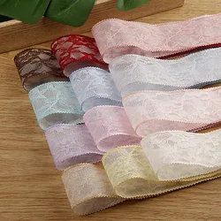 9 Yards Double Layer Ribbon Lace Edge Ribbon 38MM For Hair Bows DIY Crafts Handmade Accessories
