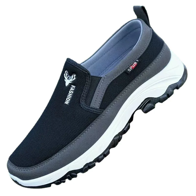 Loafers Heren Sportschoenen Mesh Ademende Antislip Gevulkaniseerde Schoenen Zachte Bodem Effen Kleur Comfortabel Water Rijden