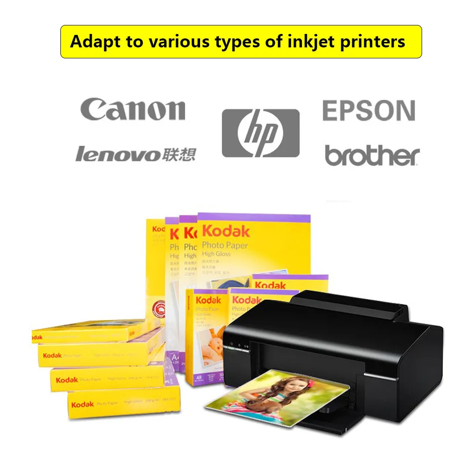 Kodak Photo Paper RC suede Waterproof Matte Photo Paper High Gloss Photo Paper Instant 6 Printing Kodak Inch A4 Premium 270GSM