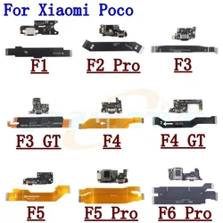 SIM Card Reader Board USB Charging Port Board For Xiaomi Poco F5 Pro F6 Pro F4 GT F3 GT F2 Pro F1 Motherboard Flex Cable Parts