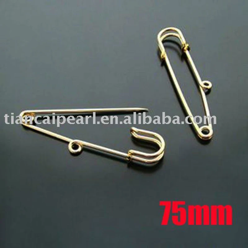 

200PCS 75mm Brooch Pins Safety Pins Brooch Clips Jewelry Findings Jewelry Accessories Jewelry Fittings Nickel Free!!