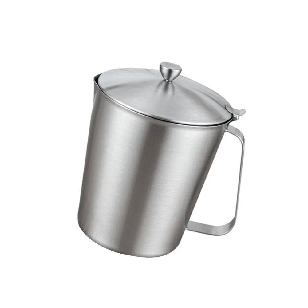 

700Ml Stainless Steel Measuring Cup with Lid Precision Graduated Coffee Milk Pitcher for Latte Art Baking Kitchen Use