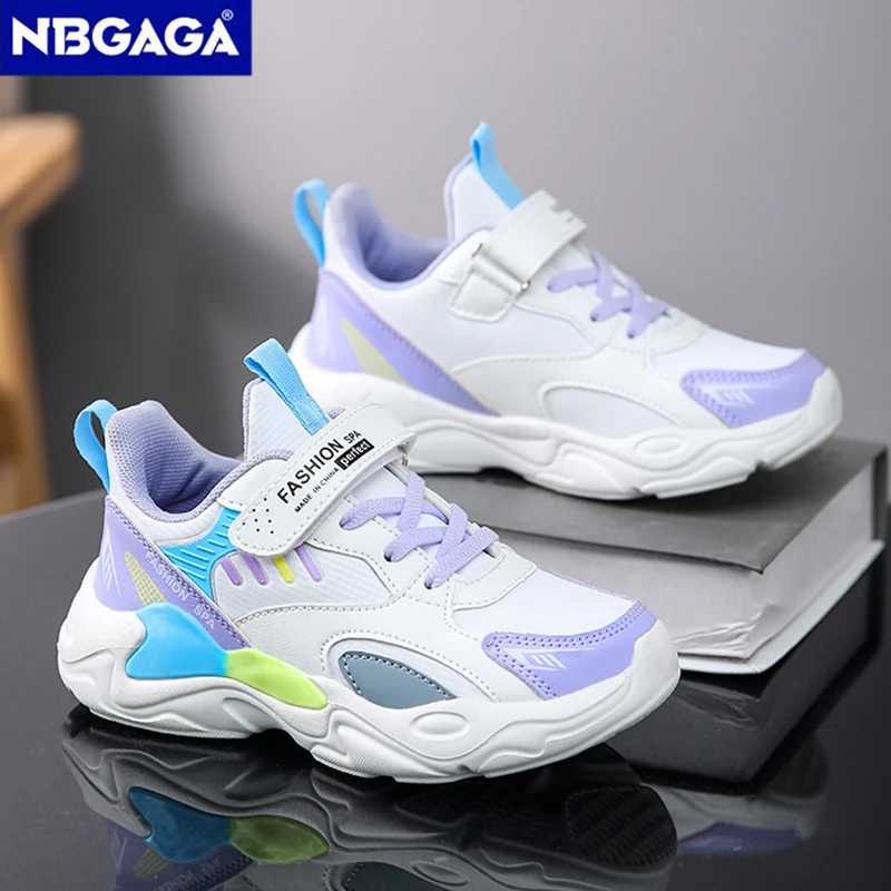 Kids Casual Girl Shoes Non-slip Comfortable Kids Running Shoes Outdoor Student\'s Boys Sport Walking Footwear Size 28-39