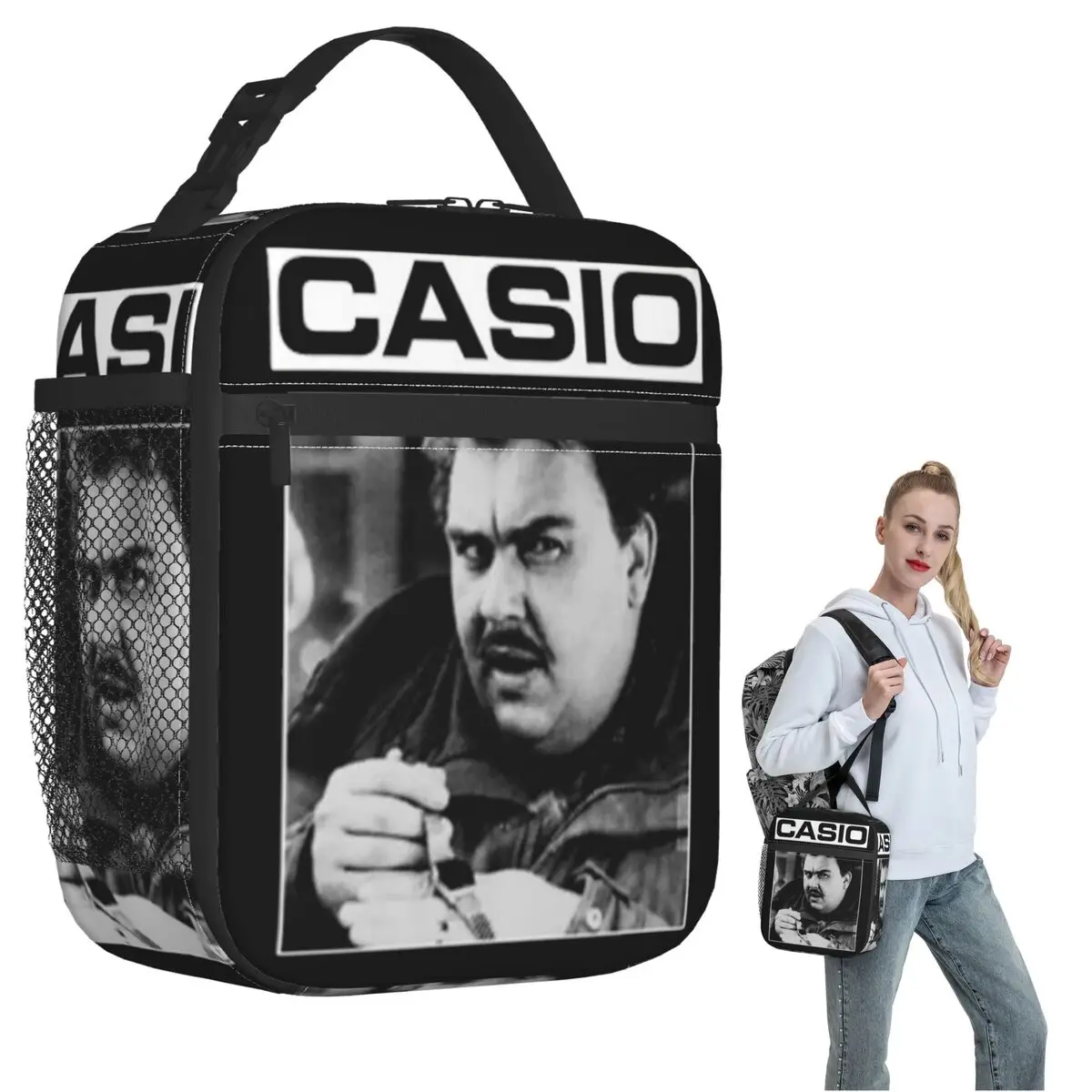 John Candy Casio Insulated Lunch Bag for Women Children Portable Food Boxes Thermal Lunch Box Tote