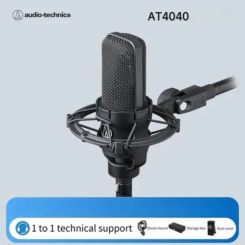 Audio Technica AT4040 Studio Recording Microphone with Cardioid Polar Pattern Exquisite Sound Quality Portable Wired Microphone