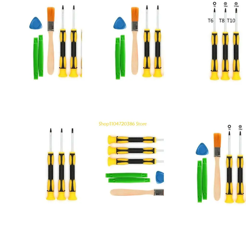 K0EA DIY Hand Tools Set T6 T8 T10 Screwdriver Repair Tool Kit for XB One 360 for  and Laptop Computer & Watch