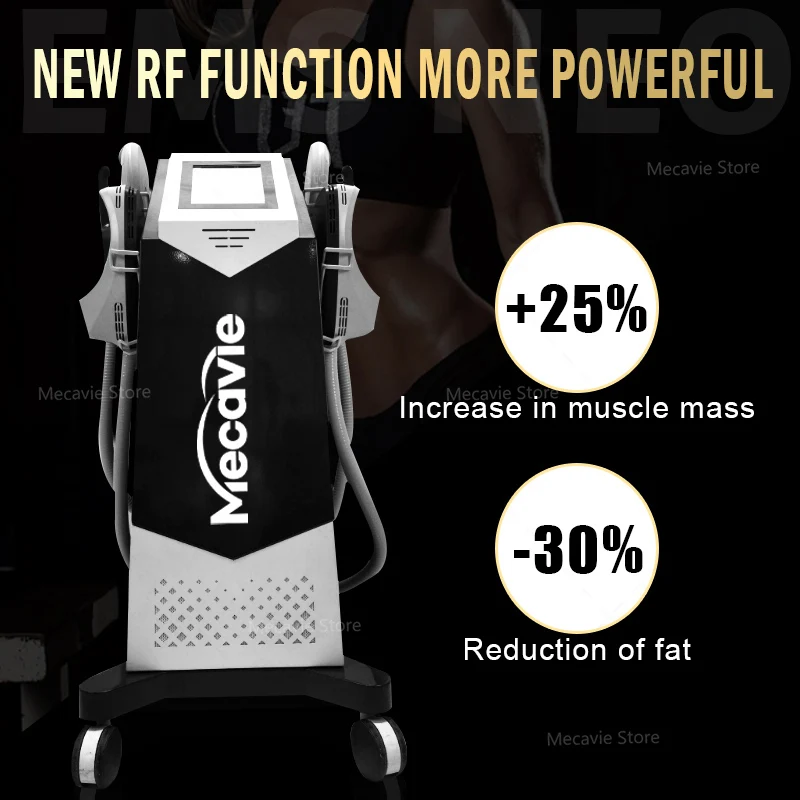 

Высококачественная машина для коррекции фигуры MECAVIE 6500 Вт RF EMS, технология для похудения, стимуляция мышц, коррекция фигуры