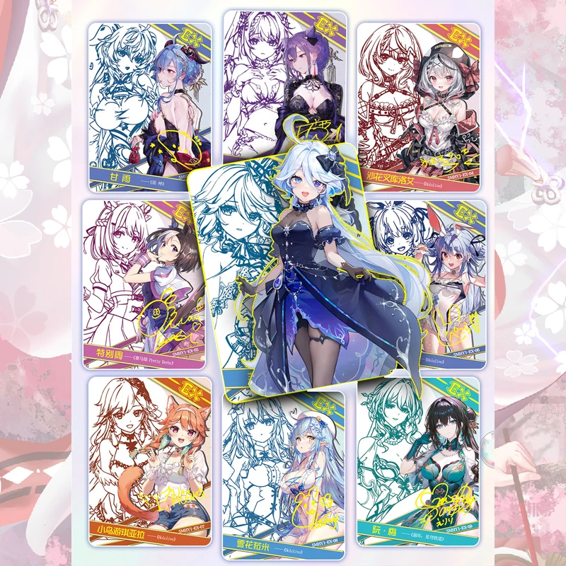 

Коллекционная карта Anime Goddess Story Flower Girl Midsummer EX PR MR с Ганью и Яэ Мико, подарки на Рождество и день рождения, детские игрушки