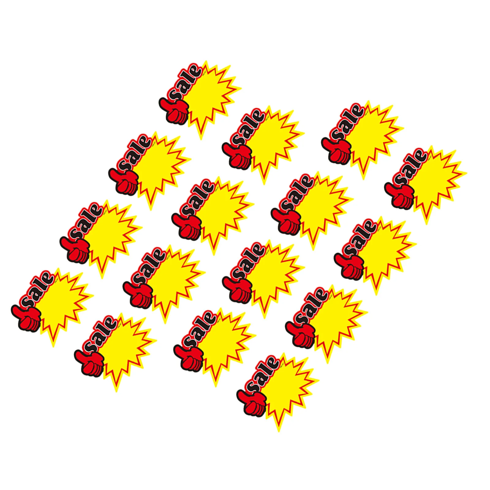 

50Pcs Advertising Price Tags Market Shop Promotional Sale Price Signs Bright Colored Commodity Labels Advertising Tags