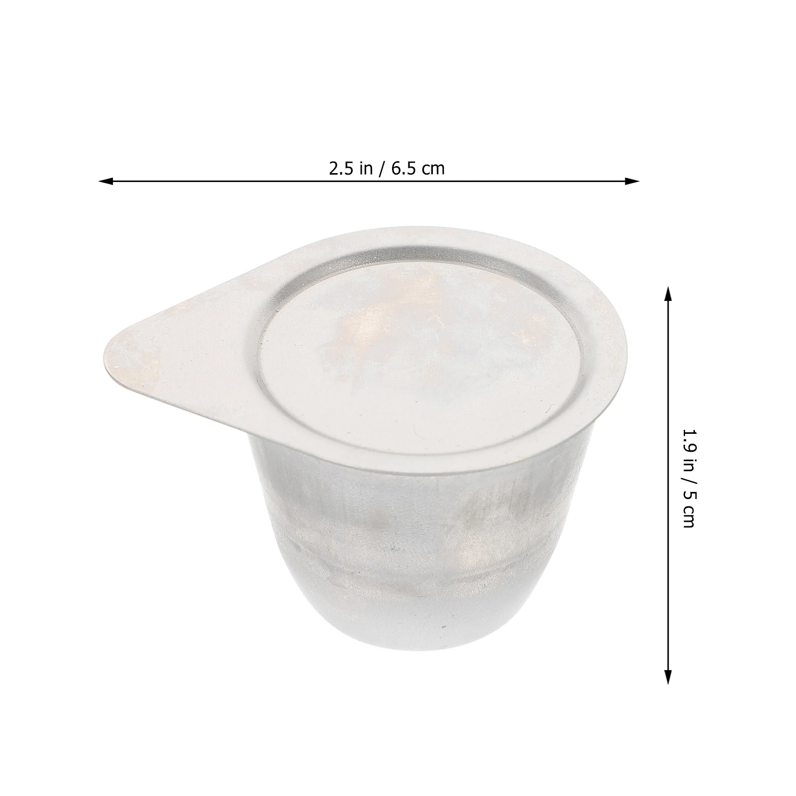 Heat Resistant Iron Cup Durable Laboratory Dish With Lid For Melting Smelting Refining Strong Alkaline Substances Shortens Time