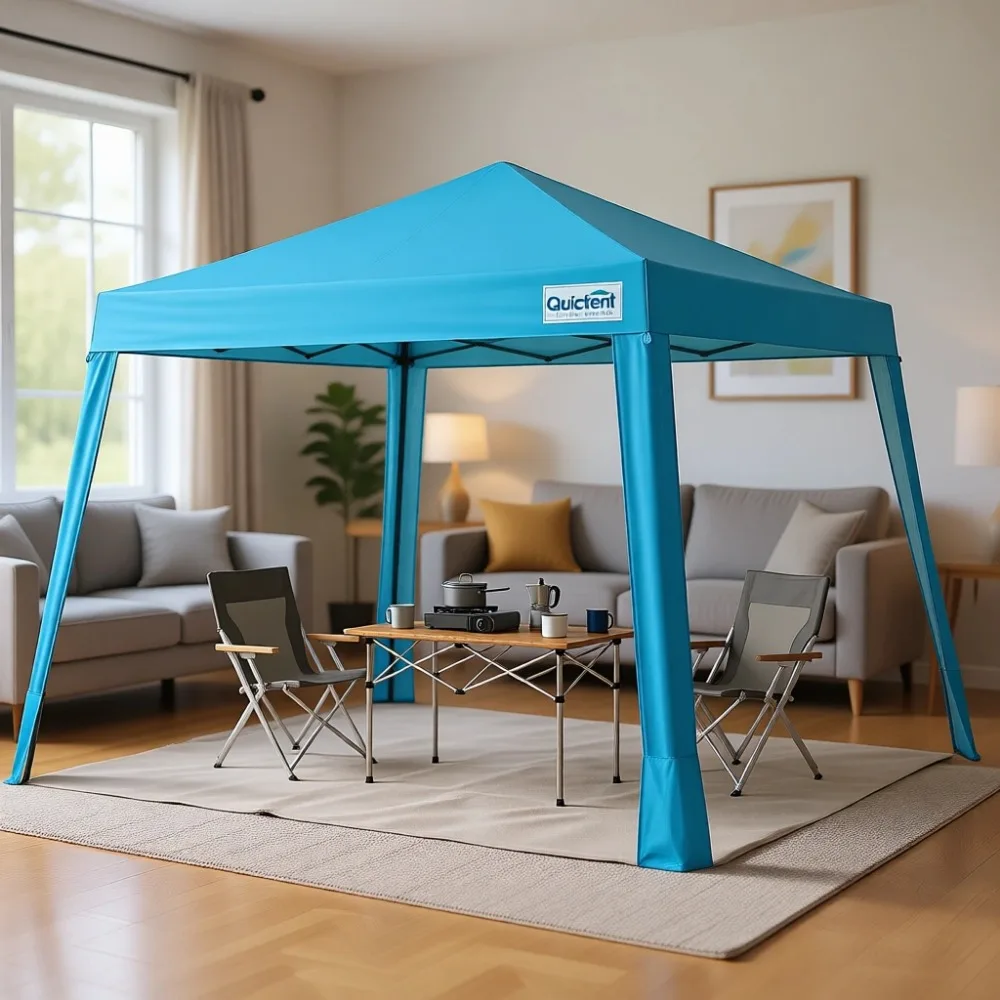 10x10 Pop Up Canopy Tent: Lightweight, Portable, Versatile for Outdoor Events with Sun Protection and Easy Setup