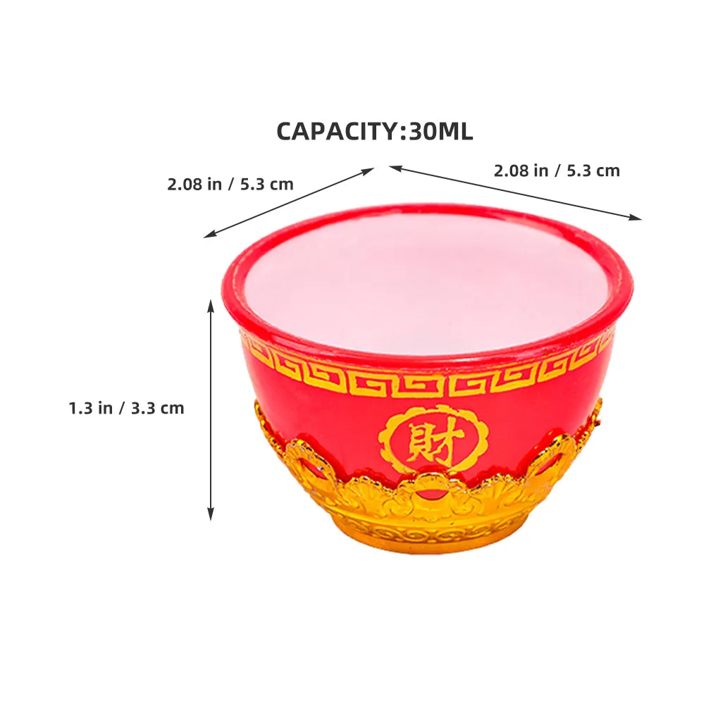 6Pcs Temple Offering Cups Small Reusable Decorative Cups for Worship Meditation Buddhist Supplies Holy Offering Bowls - view 5