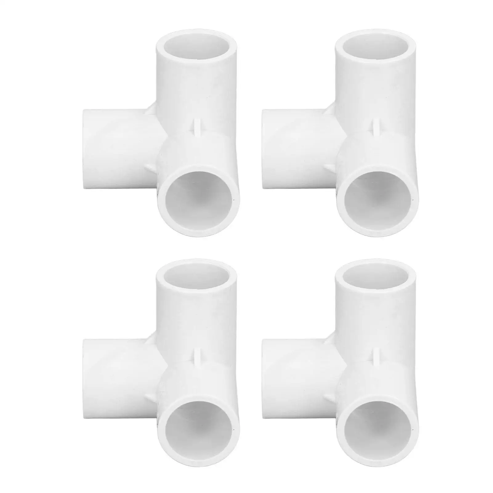 PVC 3-Way Right Angle Tee Corner Connector - 20mm Inner Diameter - Plastic  Fittings