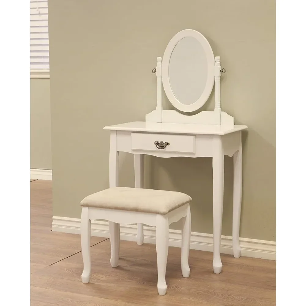 

Home Furnishing Vanity Set With Stool and Mirror Freight Free Furniture Makeup Dressing Table With Mirror Dresser Bedroom