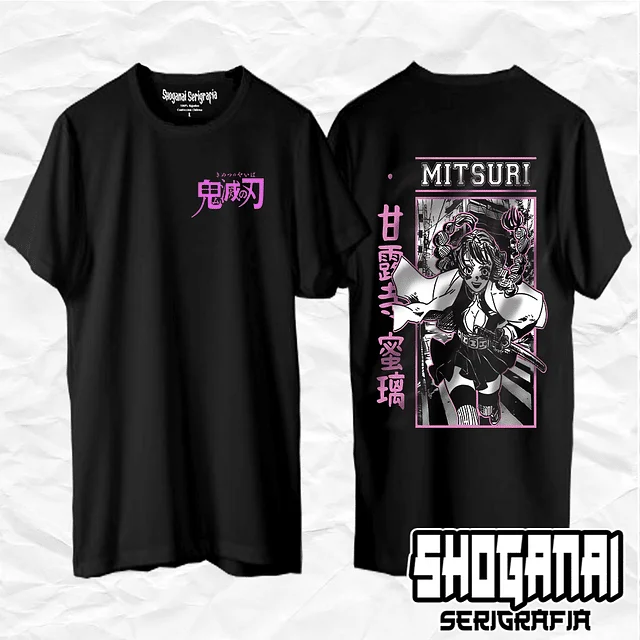 

Mitsuri Kanroji - Kimetsu No Yaiba Demon Slayer Unisex Anime T-Shirt 100% Cotton Manga Tee