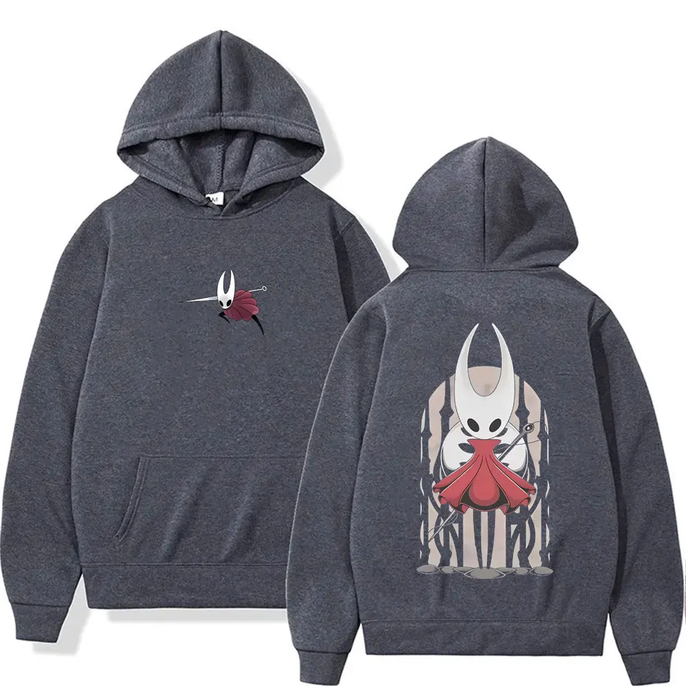Hot Game Hollow Knight Graphic Hoodie Men Women Casual Oversized Pullover Hoodies Male Fashion Vintage Fleece Cotton Sweatshirt