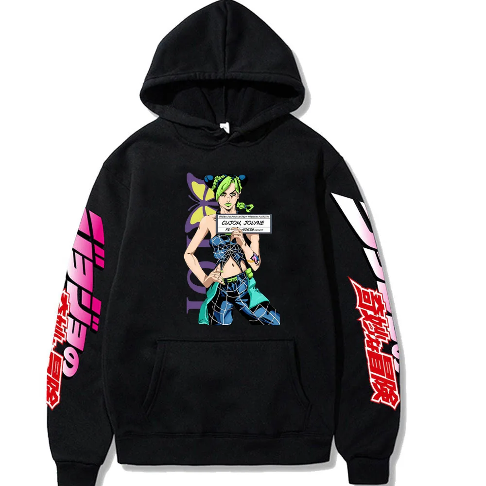

Jojo JoJo's BizarreAdventure Мужская толстовка с принтом Брендовая толстовка Y2K Одежда Винтажная мода Новые повседневные пуловеры унисекс с длинными рукавами