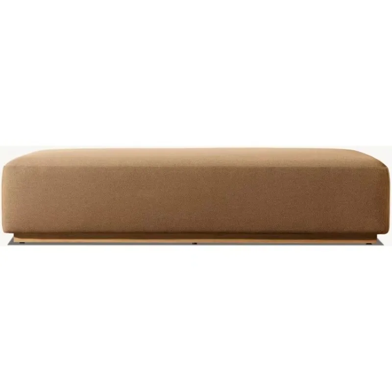 Outdoor modern furniture, size upholstery style solid teak ottoman