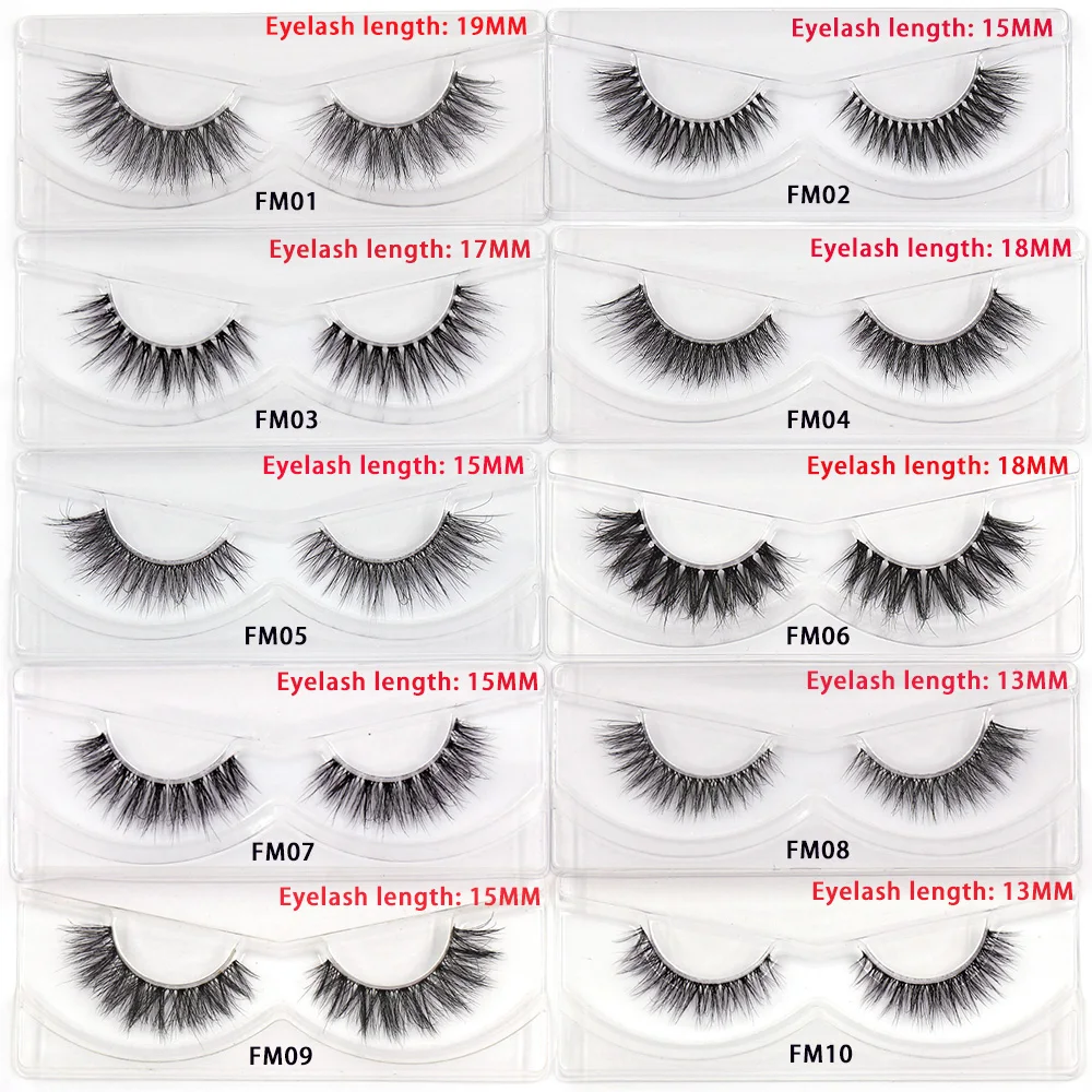 الجملة شفافة الفرقة رموش بالمنك الرموش الصناعية الطبيعية شريط كامل واضح الفرقة لاش قابلة لإعادة الاستخدام أنيمي مجنح جلدة ماكياج #2