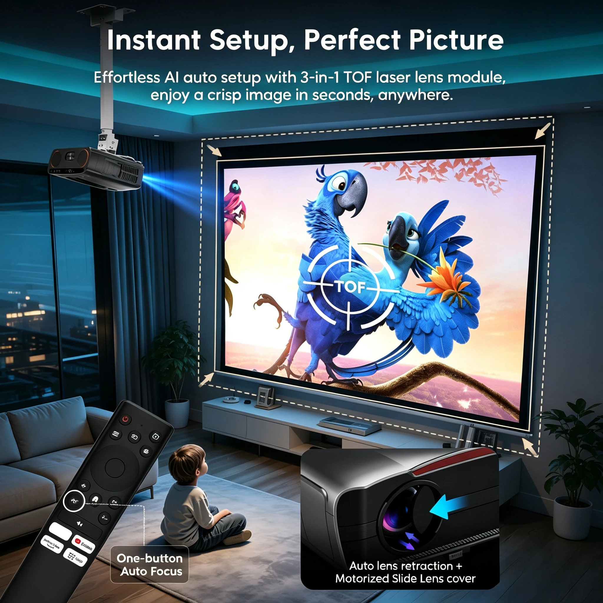 Nouveau projecteur intelligent - Home Cinema Experience avis et prix