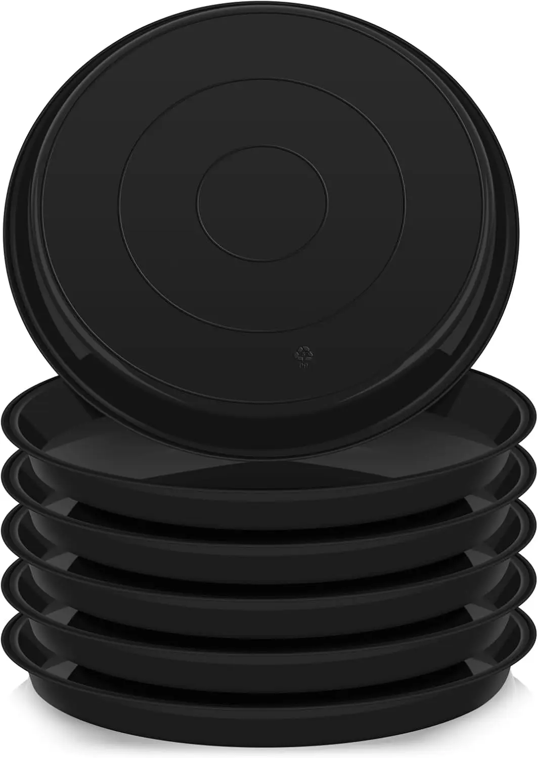 

6 Pack of 20 inch Plant Saucer (18 Inch Base), Plant Tray 20 Inch Round, Plant Saucers for Indoors, Plant Trays for Pots