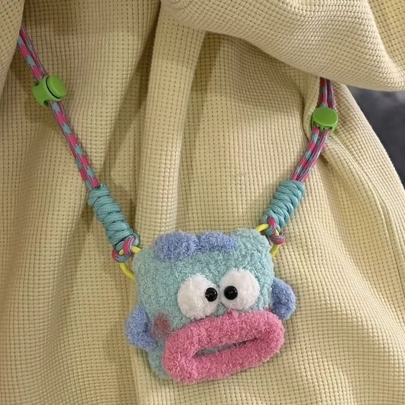 

Милые противоударные Мягкие плюшевые наушники Hangyodon для Airpods 1 2 3 Pro Sanrio Аниме Забавный креативный защитный чехол