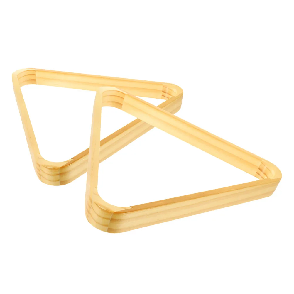 

2 Pcs Billiard Frame Balls Rack Desktop Billiards Toys Accessories Racks Wood Accessoriess