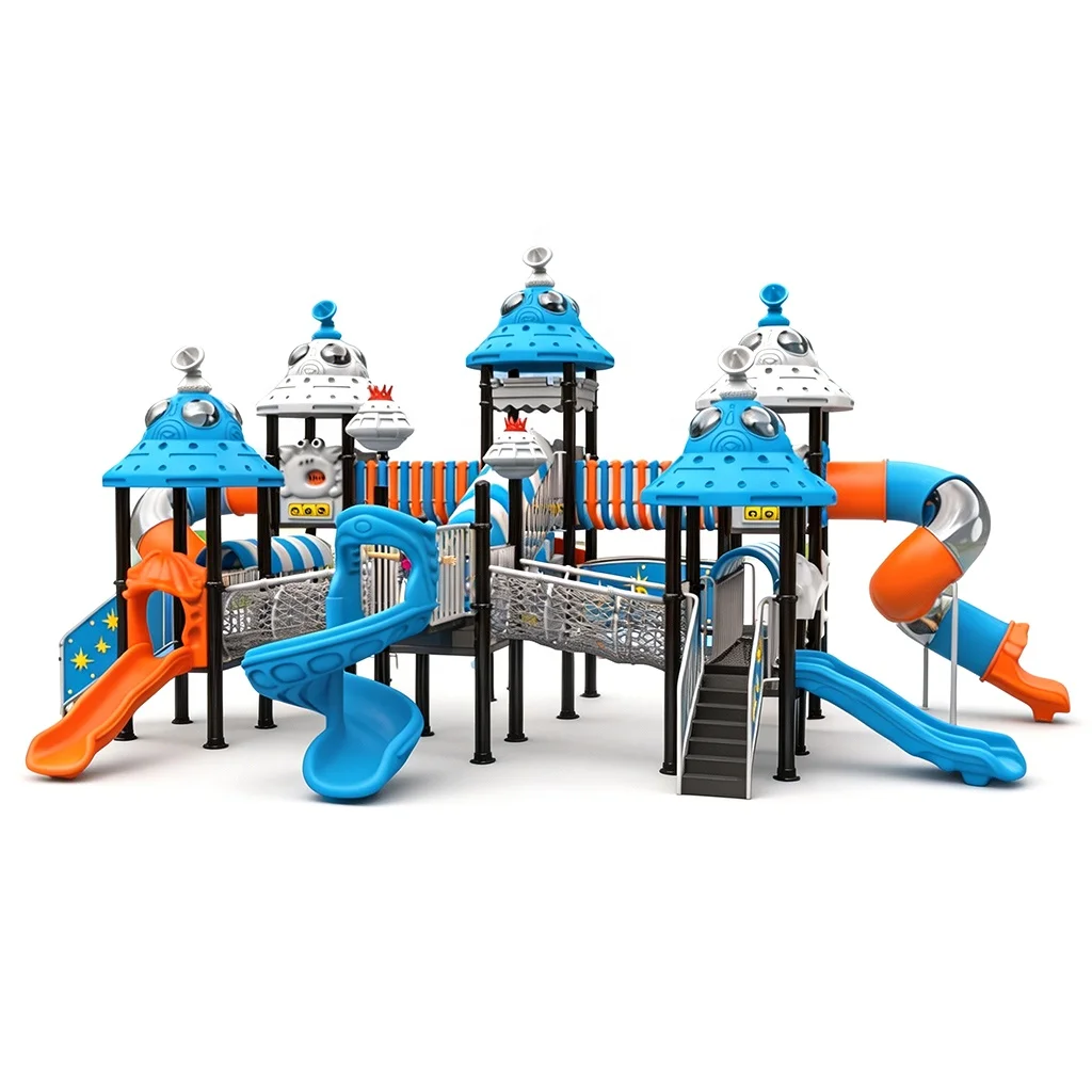 Hot Item Commercial Outdoor Playground, Anti-Corrosion CE Certified Play Equipment for Coastal Villa Garden China Factory
