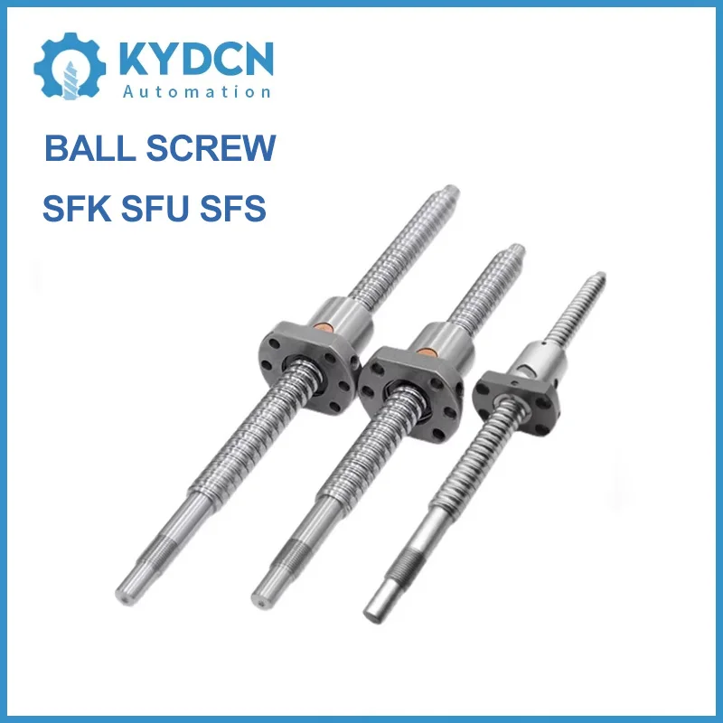 

Standard Processing Ball Screw SFK1202 SFU1204 SFS1205 SFS1210 12mm Customizable Length Single Nut Screw L 600-1000mm